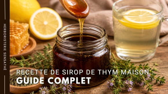 Recette de sirop de thym maison - Herboristerie Sensathé